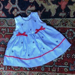 Seersucker dress 9m